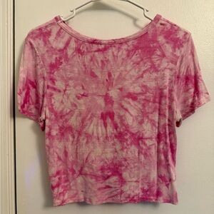 Pink Tie-Dye Women's Top
